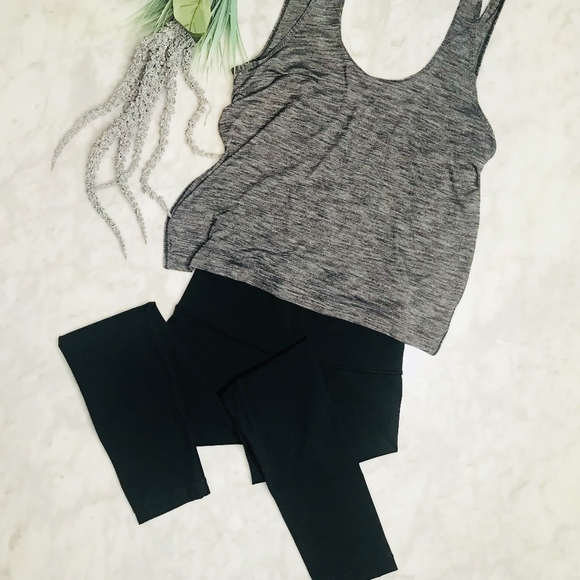 lululemon athletica Pants - Lululemon Flip Your Dog Onesie Legging Tank 4 Grey
